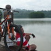 Taking a rest after 15km ride..