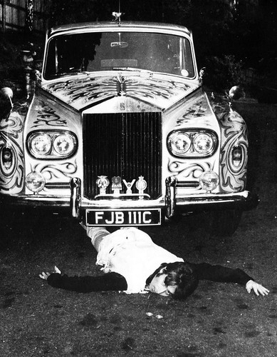 Beatles John Lennon with his Rolls Royce in Kenwood 29 June 1967