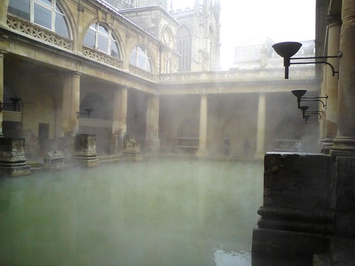 sketching at the roman baths