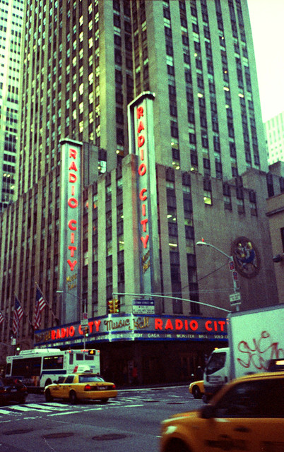 Radio City NYC -  Agfa Chrome (Cross-Processed Image)