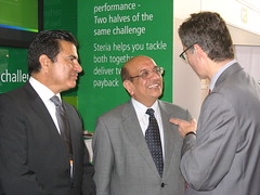 Som Mittal with Mukesh Aghi and Francois Enaud