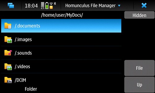 Homunculus File Manager for N900