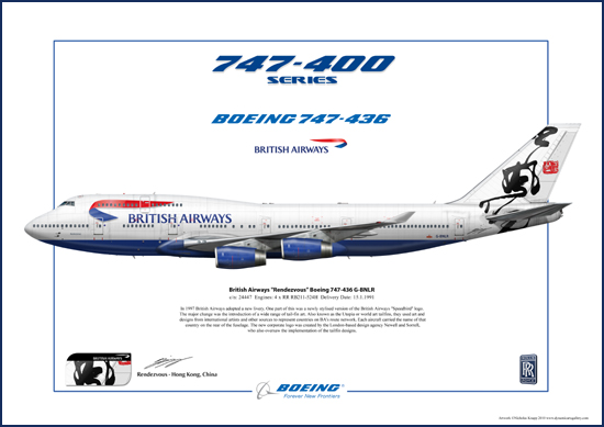 British Airways Rendezvous Boeing 747-436 G-BNLR