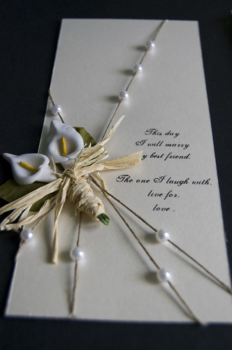 Calla Lilies and Pearls Wedding Invitations2