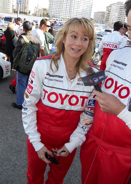 Megyn Price, Toyota Grand Prix of Long Beach, Celeb Practice
