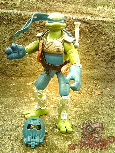Teenage Mutant Ninja Turtles 'SLUDGE RUNNERS' :: LEONARDO // Leo front  (( 2010 ))