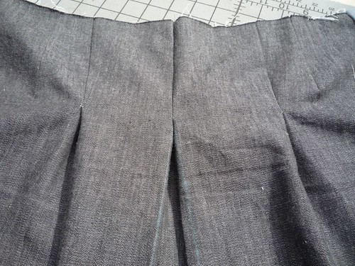 Carianne's Skirt -- Front Pleat and Tucks