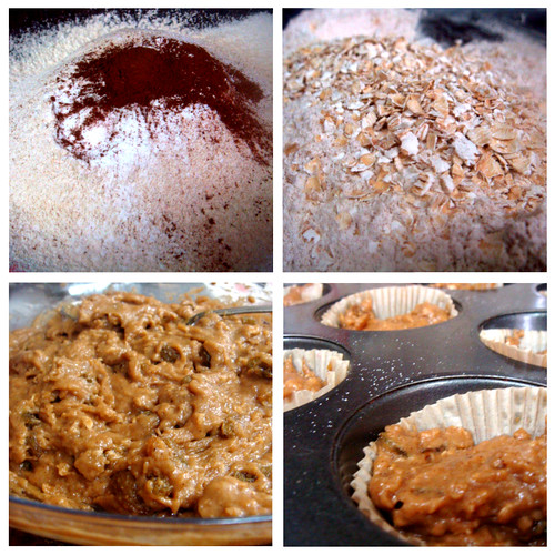 Cinnamon Raisin Muffins collage