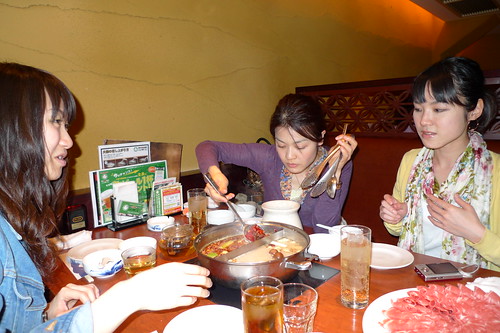 Ai, Iyo and Maiko eating