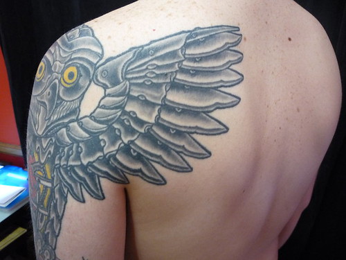 Mechanical Owl Tattoo