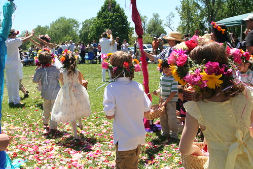First Graders Throw Their Petals