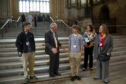 In Parliament with David Stollery and our tour guide, Oola