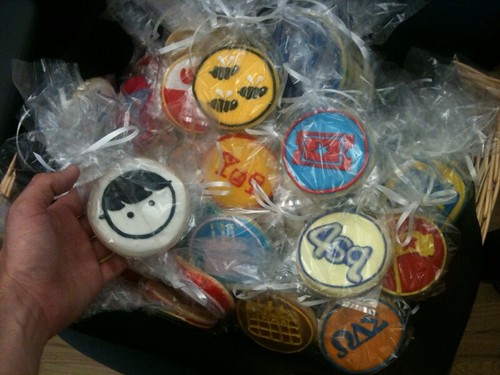 OMG. My mom (@murieloliv) got me @foursquare badge cookies for my birthday!