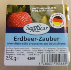 SanLucar Erdbeeren - Label