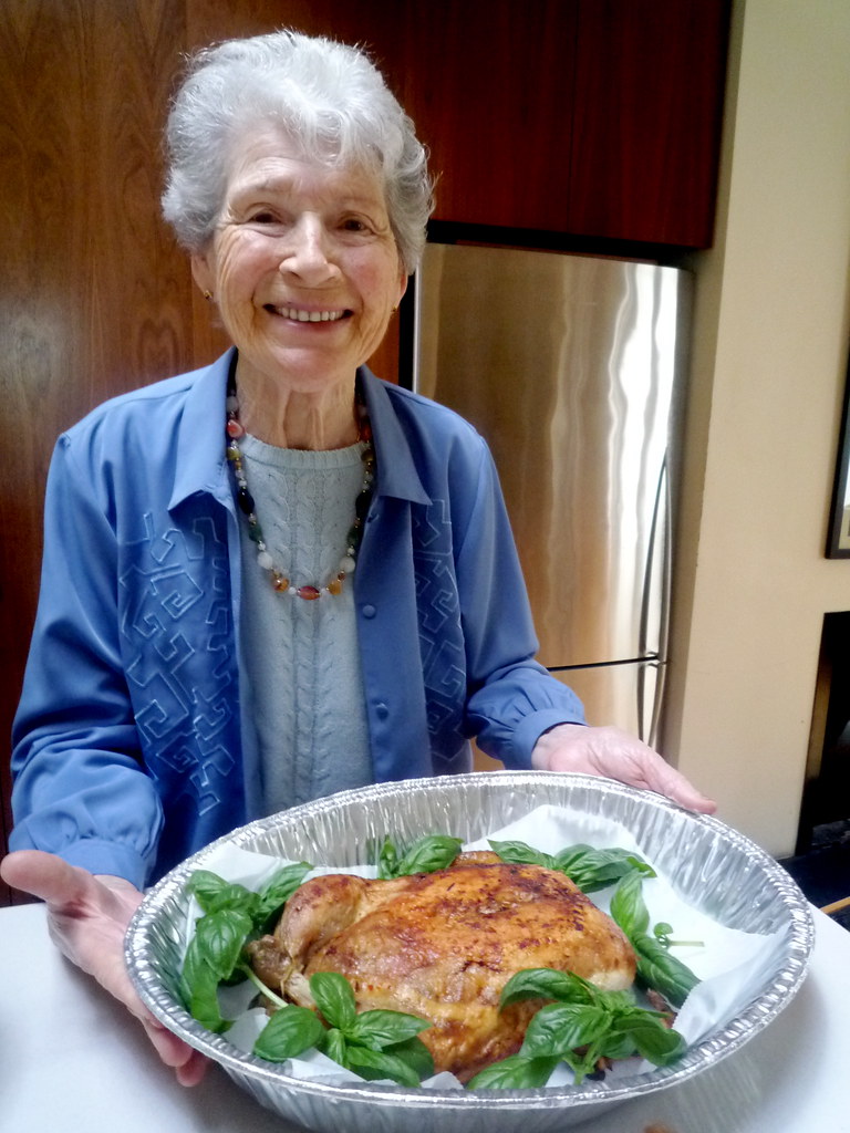 Nonna and the chicken