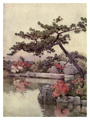 001- Azaleas en un jardin de Kioto-The flowers and gardens of Japan (1908)-  Ella Du Cane
