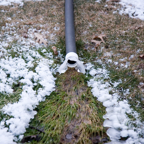 Be-Iced Sump Pump Pipe!