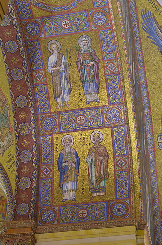 Cathedral Basilica of Saint Louis, in Saint Louis, Missouri, USA - mosaics of Old Testament figures