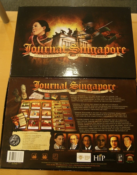 TV I'm giving away 3 sets of Journal Singapore the world's first board