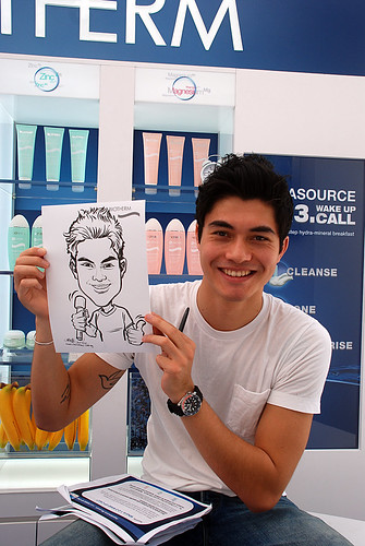 Caricature live sketching for Biotherm Roadshow Loreal - 2