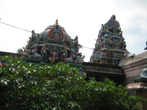 27.Vimanam of Bhudan shrine and the gopuram of amman shrine entrance