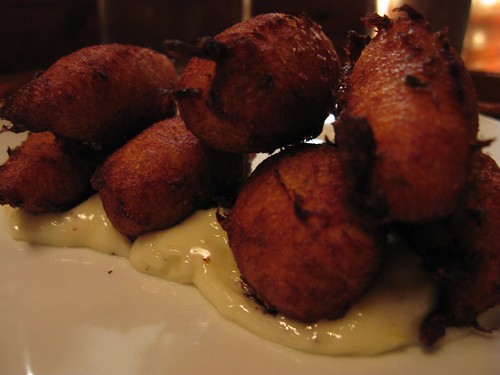 Salted cod fritters