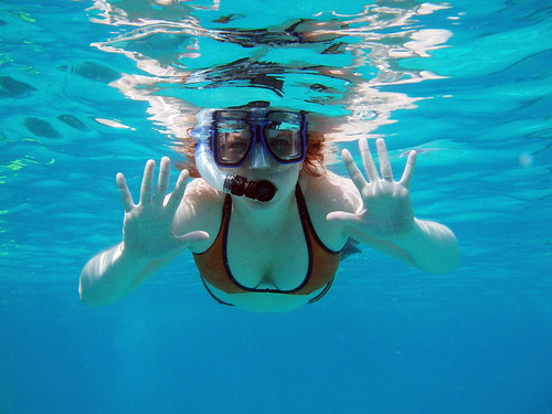 me, underwater