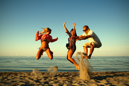 beach jump