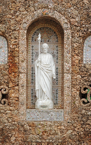 Black Madonna Shrine, near Eureka, Missouri, USA - statue of Saint Joseph in grotto