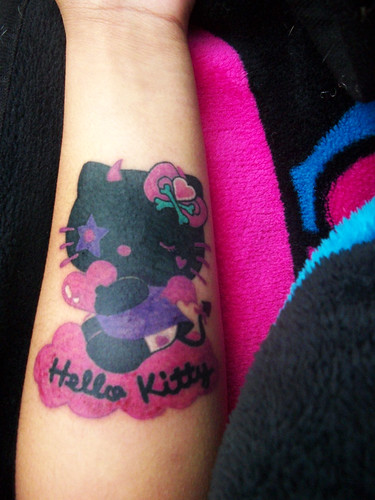 hello kitty tattoos with stars. hello kitty tattoo by Rock