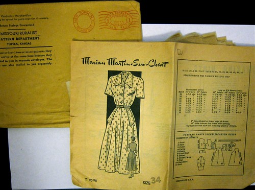 Vintage Marian Martin Mail Order Pattern T 9096 Dress