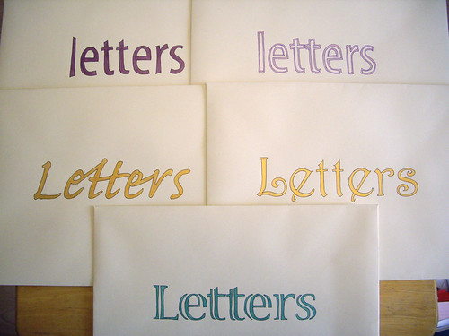 Painted envelopes