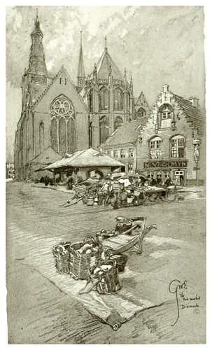 015- Mercado del pescado en Dixmude-Vanished towers and chimes of Flanders 1916- Edwards George Wharton