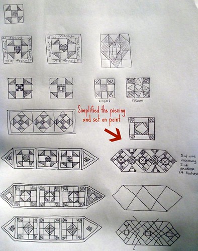 Project Quilting Sketches--Marked Up