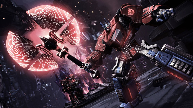 Screenshot Transformers War for Cybertron Optimus hacha