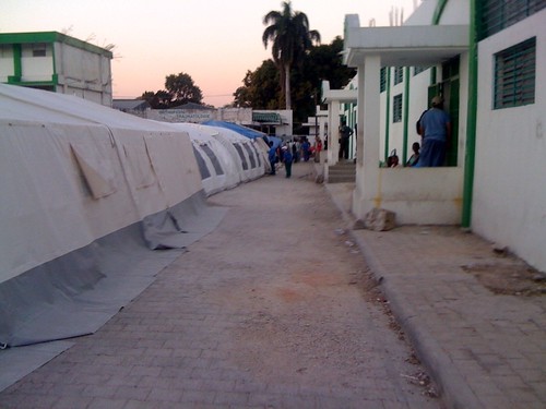 Our ER on the left and OR on the right #HaitiDrDispatch