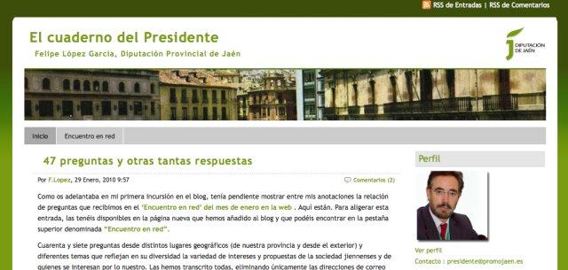El cuaderno del Presidente. El blog de Felipe López