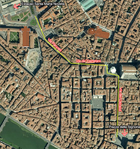 Piazza della Signoria mapa
