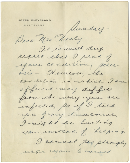 Lou Gehrig letter 1