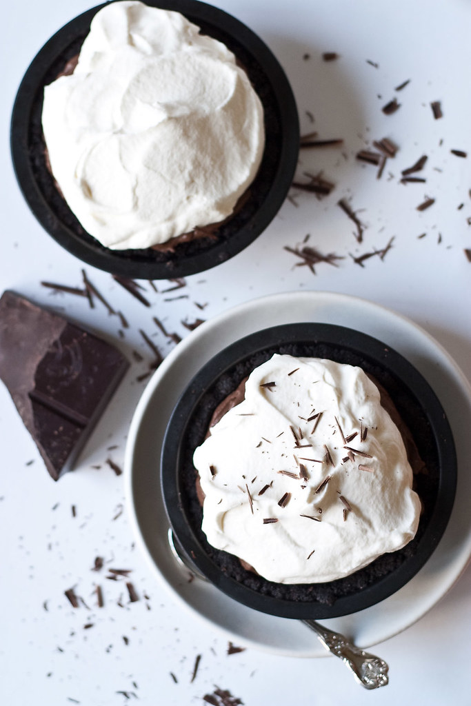 Chocolate cream pies for Pi Day