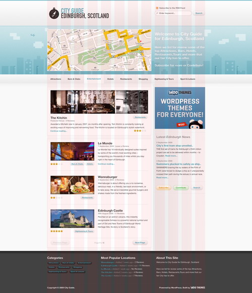 City Guide   March 2010 WooThemes Theme