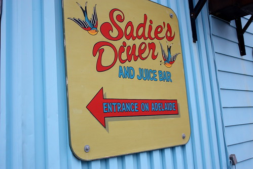 Sadie's diner sign