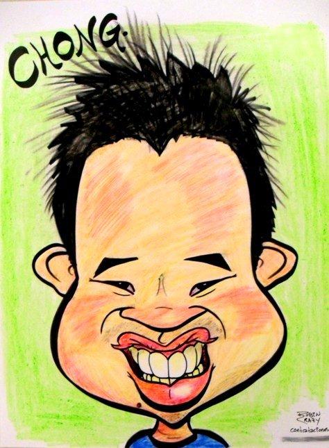 Jit's caricature by caricaturist Robin Crowley