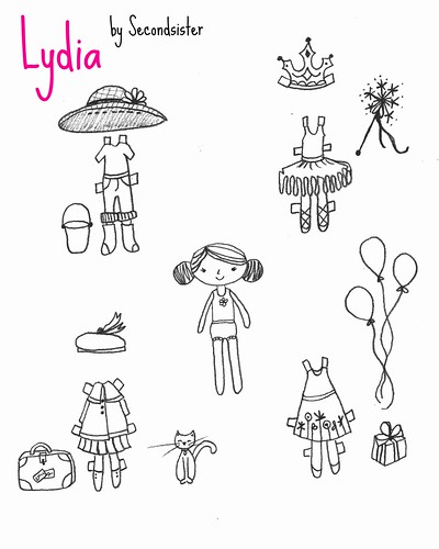 Lydia Paper Doll