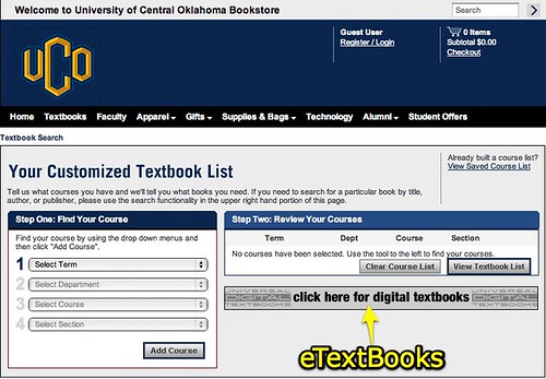 Digital Textbooks for UCO from Barnes and Noble
