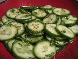 Moroccan Cucumber & Mint Salad