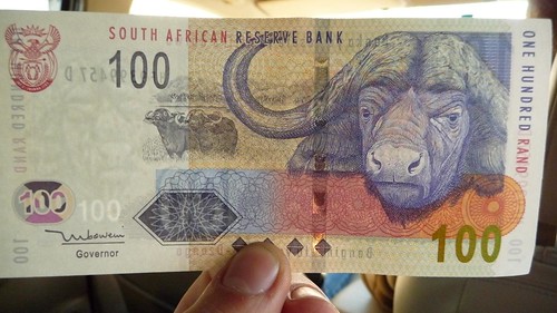 Billete 100 rands Sudáfrica