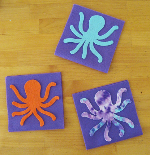 Octopus purses in progress