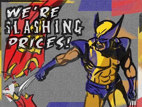 Wolverine (Slashing Prices With His Adamantium Claws)