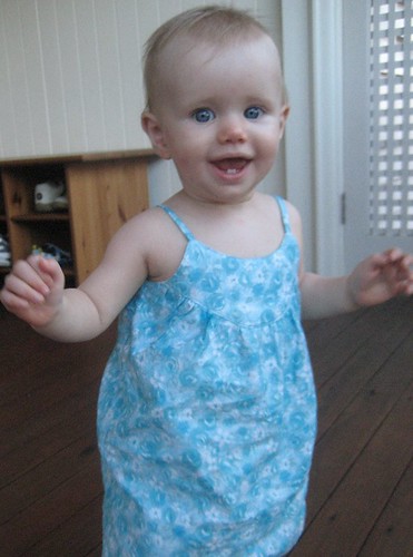 swingset dress (front) in action